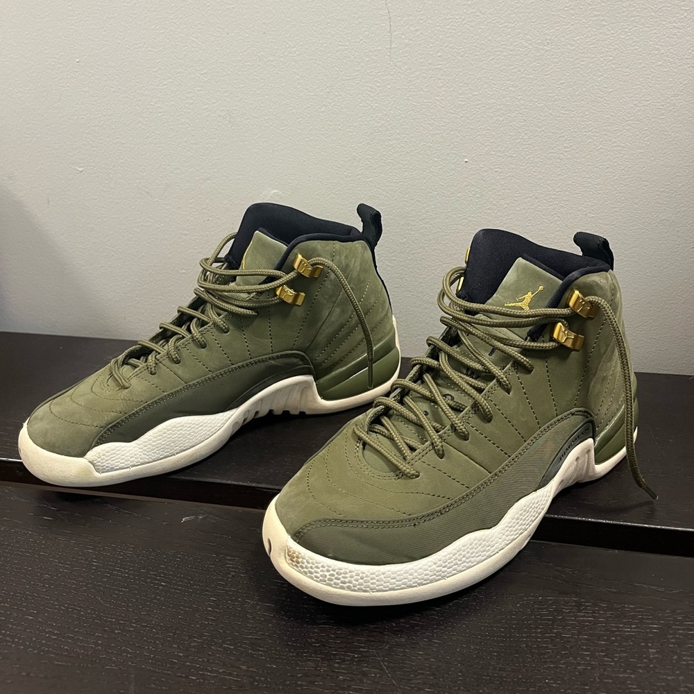 Jordan 12 chris Paul class of 2003 Olive Green 5.5Y